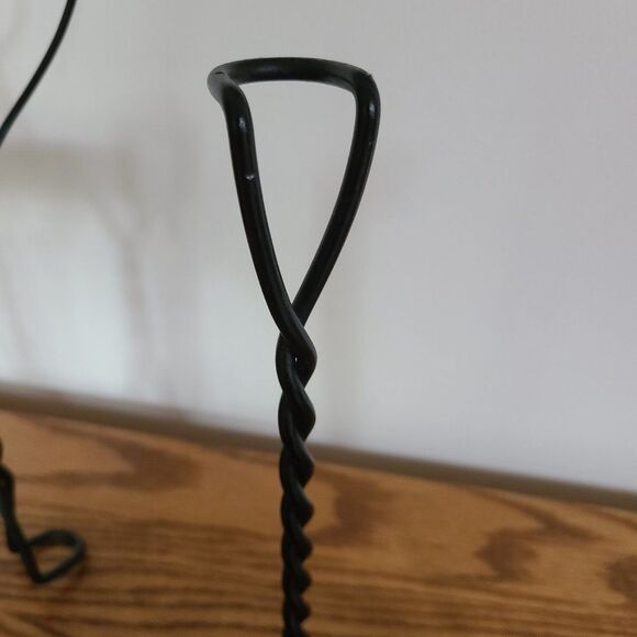 VTG Doll Furniture Wood & Twisted Metal Ice Cream Parlor Bistro Chair and Table - Picture 10 of 16